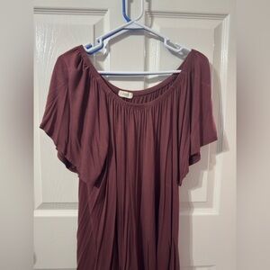 ODDY Women's Top in Burgundy